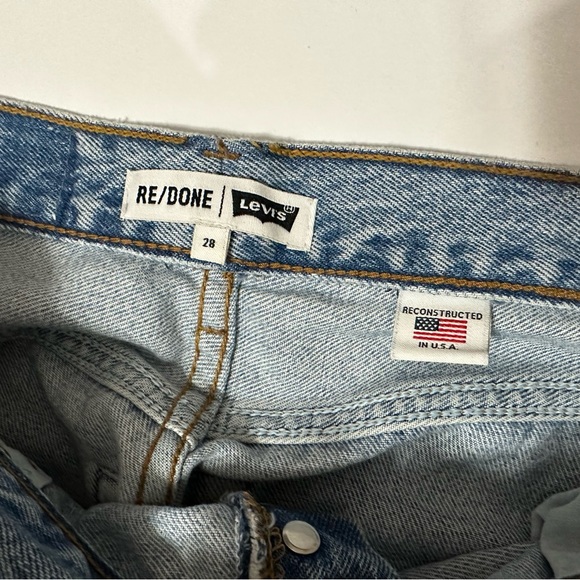 RE/DONE x Levi’s Jeans Size 28 High Rise Ankle Side Zip - Picture 6 of 8